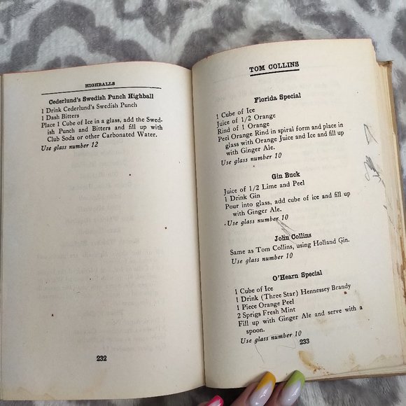Vintage Official Mixers Manual Patrick Gavin Duffy  drink recipes - Picture 7 of 8